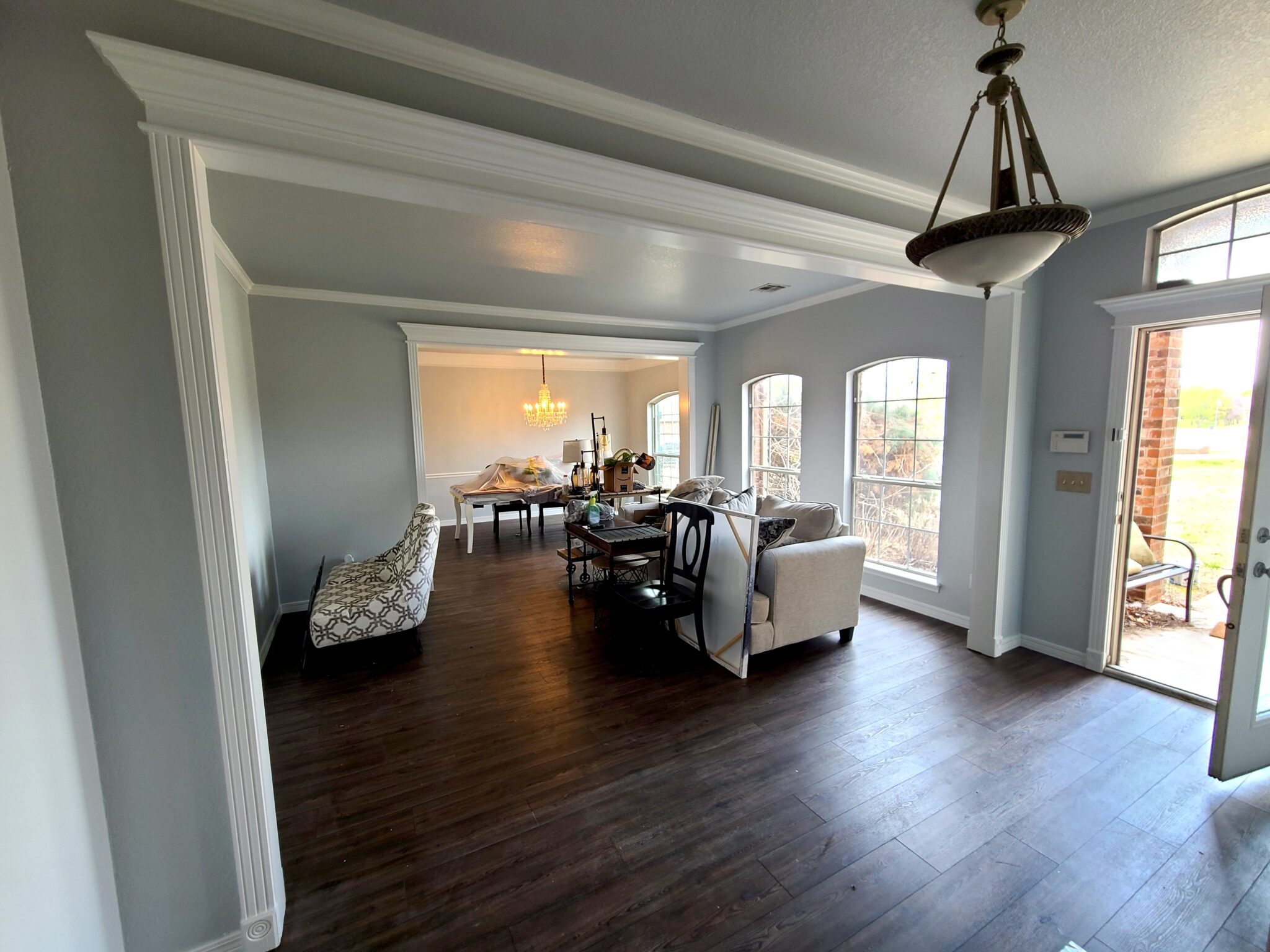 Home interior fully painted in Tulsa, OK