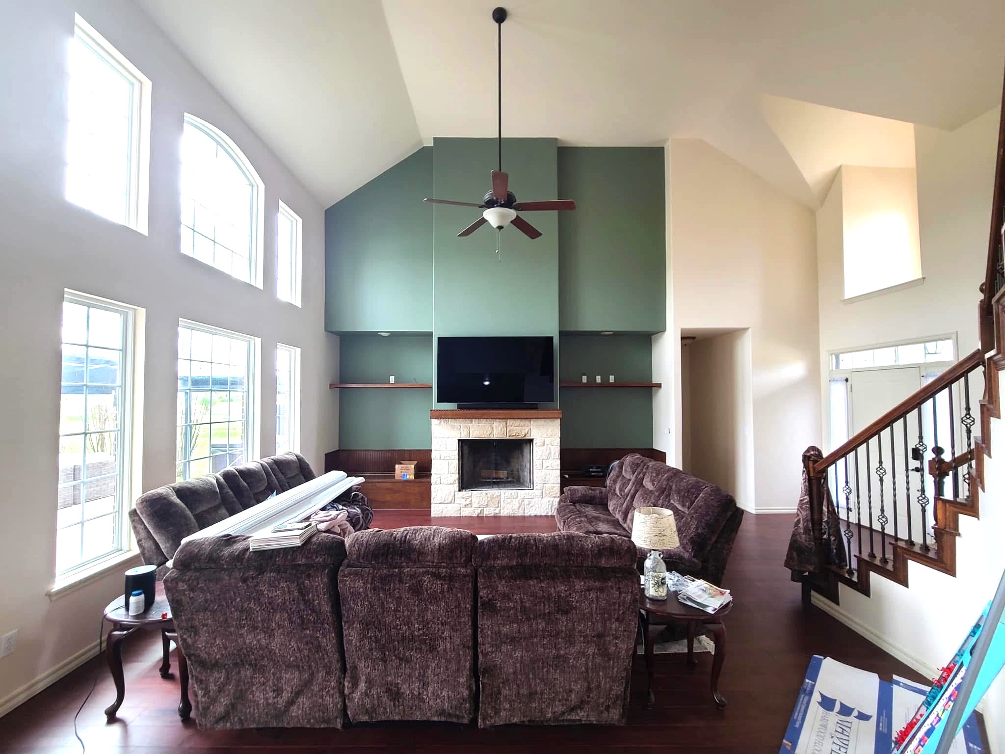 Home interior fully painted in Tulsa, OK