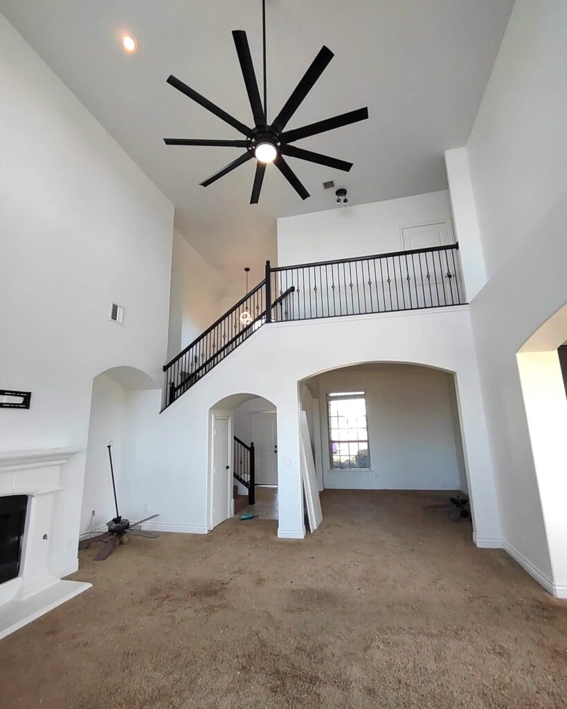 Home interior fully painted in Tulsa, OK