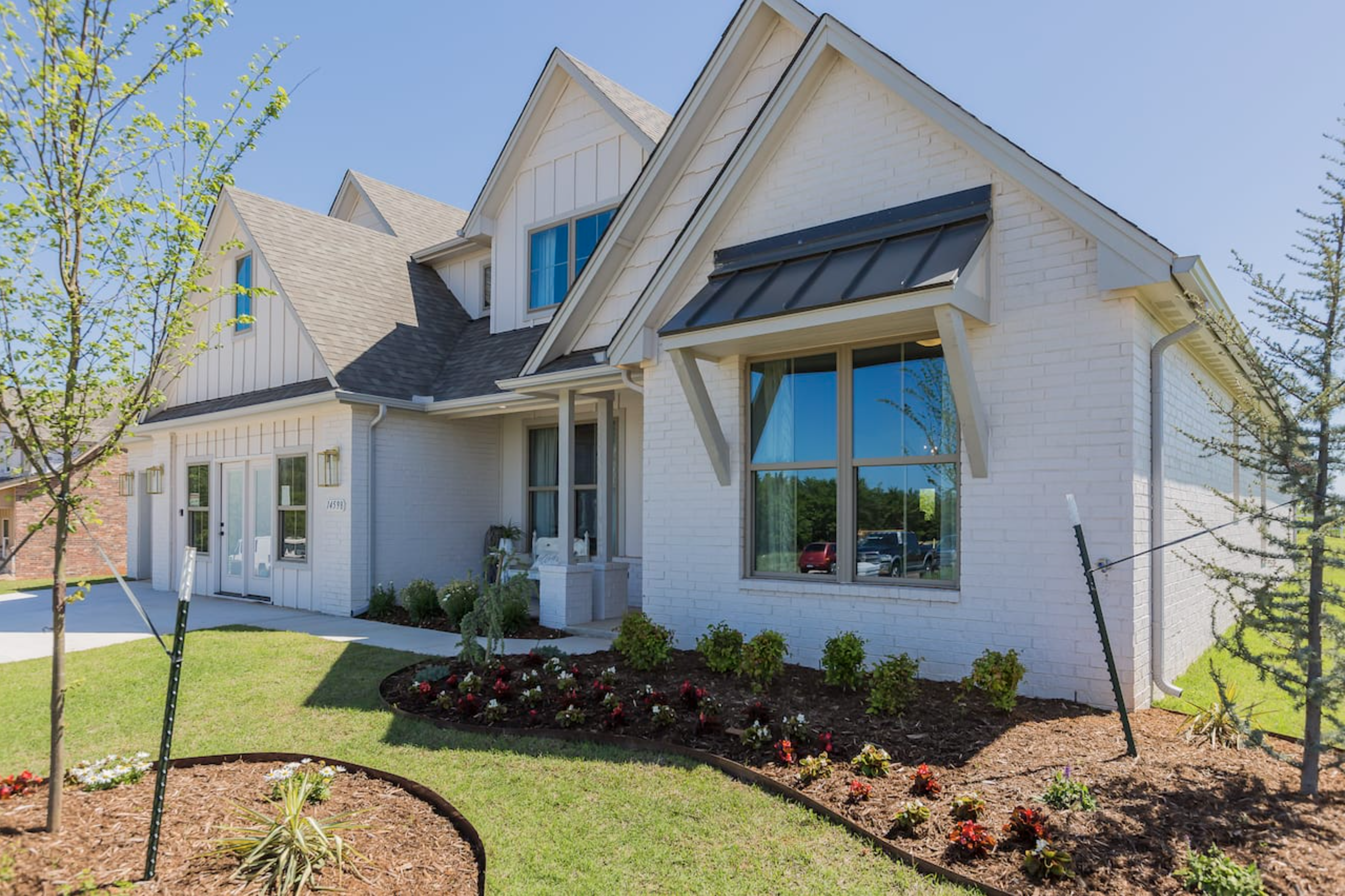 Home exterior fully painted in Tulsa, OK